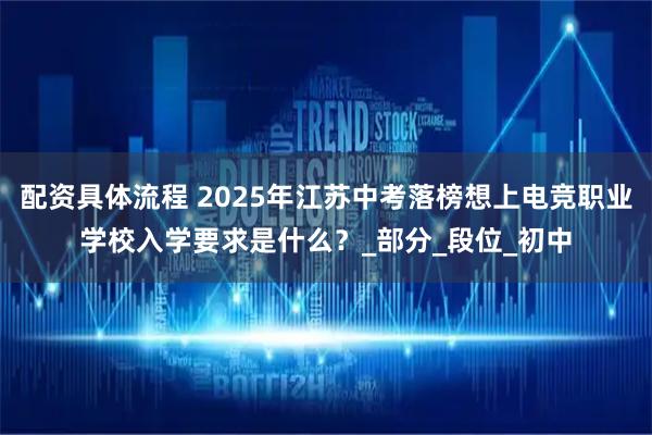 配资具体流程 2025年江苏中考落榜想上电竞职业学校入学要求是什么？_部分_段位_初中
