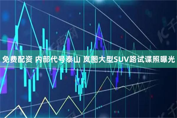 免费配资 内部代号泰山 岚图大型SUV路试谍照曝光